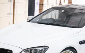 White BMW M6 with HRE Wheels (2)