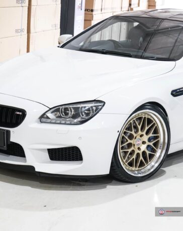 White BMW M6 with HRE Wheels (2)